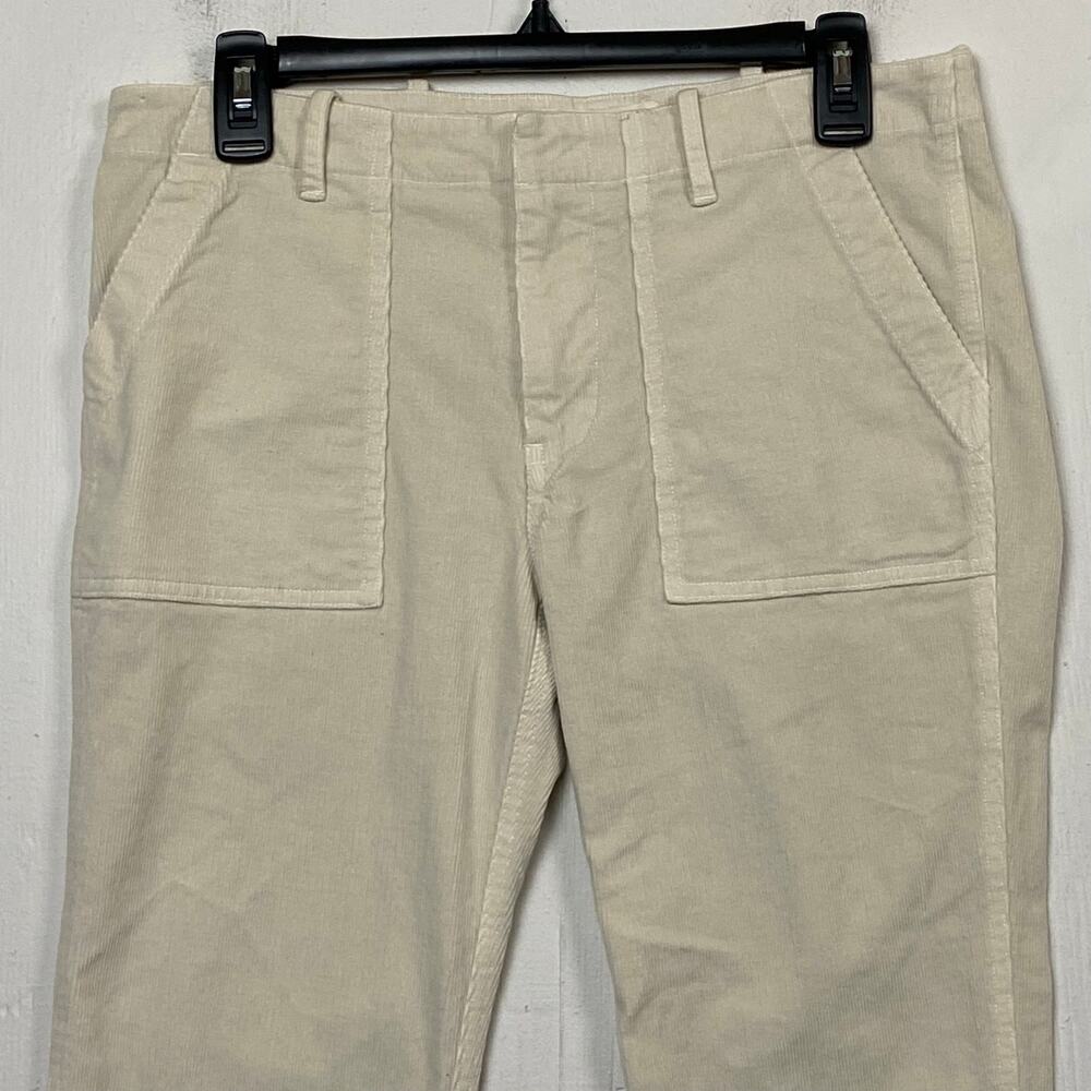 Nili Lotan Women's Jenna Ivory Corduroy Slim Tapered Utility Pant Size 4 - Picture 2 of 10
